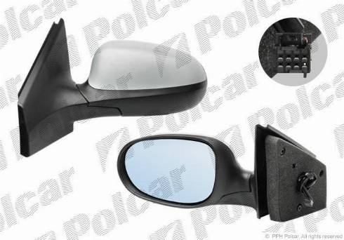 Polcar 3031525M - Ārējais atpakaļskata spogulis www.autospares.lv