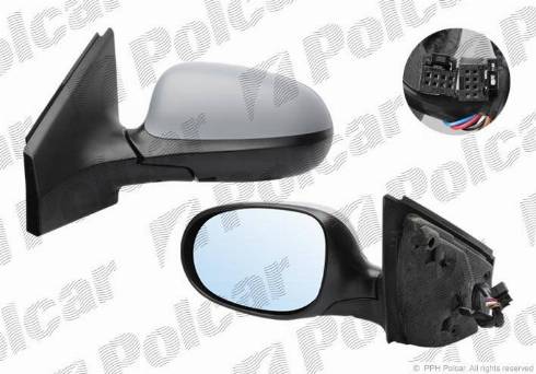 Polcar 3031516M - Ārējais atpakaļskata spogulis www.autospares.lv