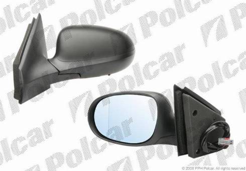 Polcar 3029515M - Ārējais atpakaļskata spogulis www.autospares.lv