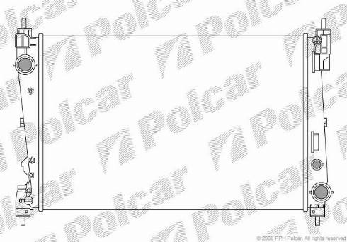 Polcar 302408A2 - Radiators, Motora dzesēšanas sistēma autospares.lv