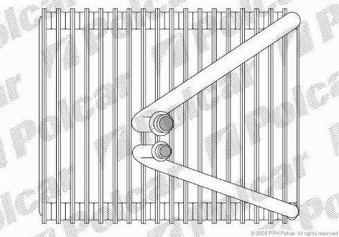Polcar 3022P8-1 - Iztvaikotājs, Gaisa kondicionēšanas sistēma www.autospares.lv