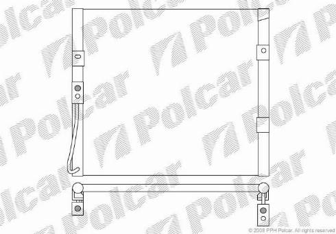 Polcar 3807K8C1 - Kondensators, Gaisa kond. sistēma www.autospares.lv