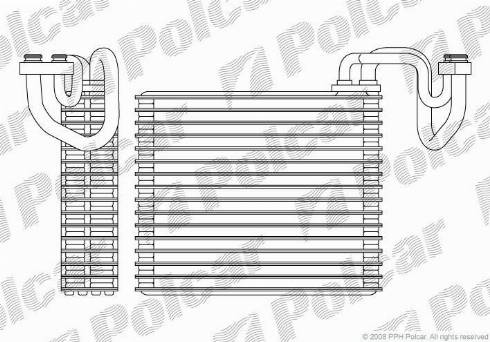 Polcar 3825P8-1 - Iztvaikotājs, Gaisa kondicionēšanas sistēma www.autospares.lv