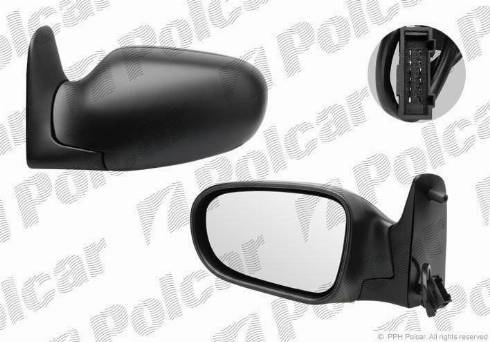 Polcar 3241524M - Ārējais atpakaļskata spogulis www.autospares.lv