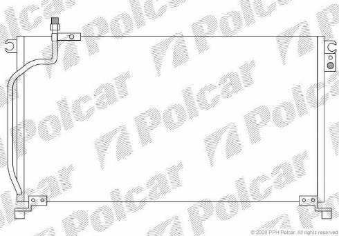 Polcar 3250K8C1 - Kondensators, Gaisa kond. sistēma www.autospares.lv