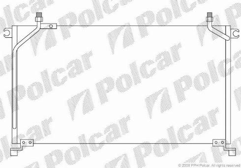 Polcar 3250K8C2 - Kondensators, Gaisa kond. sistēma www.autospares.lv