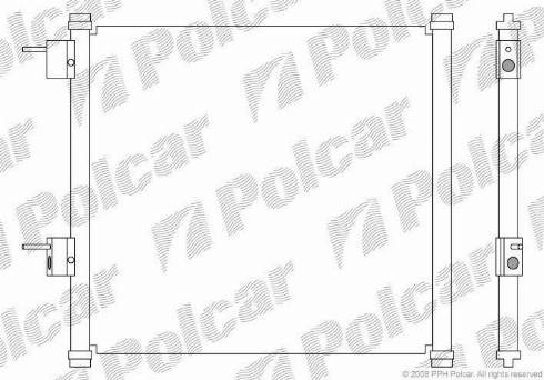 Polcar 3200K81X - Kondensators, Gaisa kond. sistēma www.autospares.lv