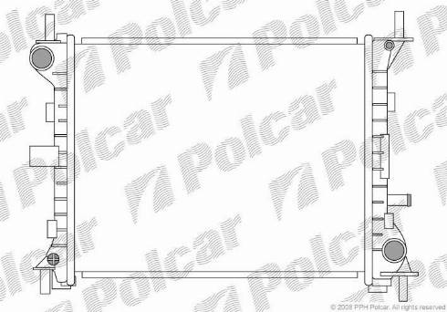 Polcar 320108-1 - Radiators, Motora dzesēšanas sistēma www.autospares.lv