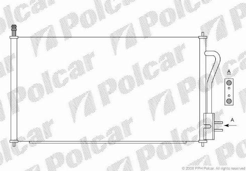 Polcar 3201K81X - Kondensators, Gaisa kond. sistēma www.autospares.lv