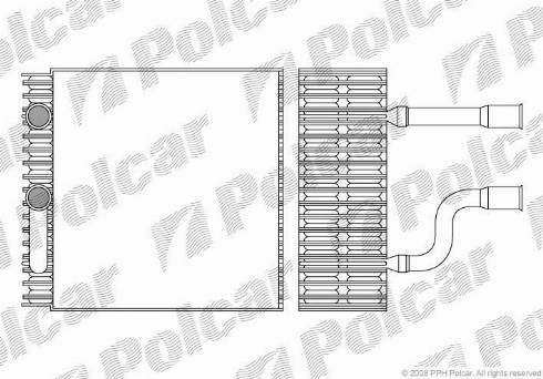 Polcar 3201P81X - Iztvaikotājs, Gaisa kondicionēšanas sistēma www.autospares.lv