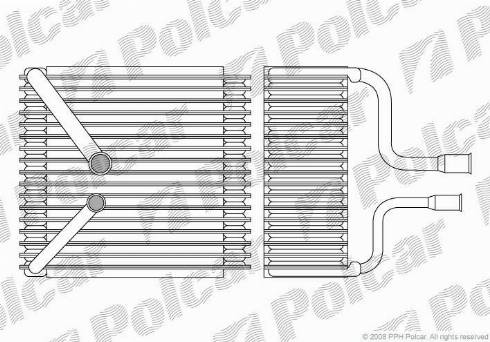 Polcar 3216P8-1 - Iztvaikotājs, Gaisa kondicionēšanas sistēma www.autospares.lv