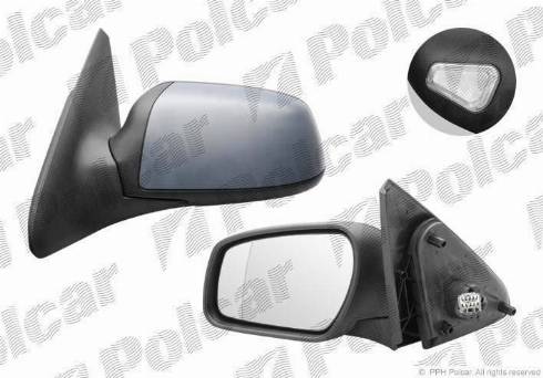 Polcar 3218529M - Ārējais atpakaļskata spogulis www.autospares.lv