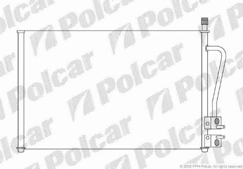 Polcar 3212K81X - Kondensators, Gaisa kond. sistēma autospares.lv