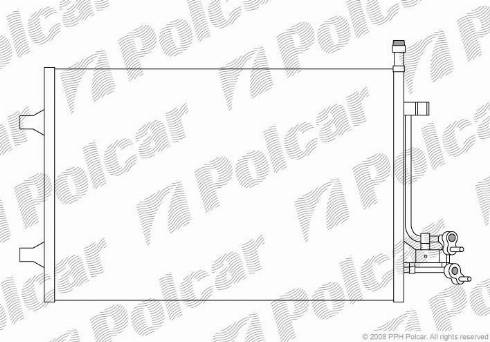 Polcar 3212K82X - Kondensators, Gaisa kond. sistēma autospares.lv