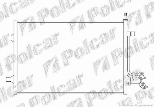 Polcar 3212K8C2S - Kondensators, Gaisa kond. sistēma autospares.lv