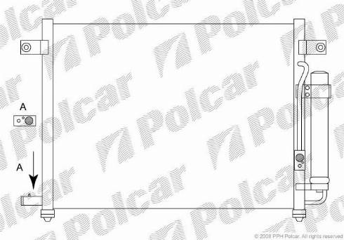 Polcar 2905K8C1 - Kondensators, Gaisa kond. sistēma www.autospares.lv