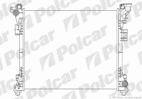 Polcar 2422081K - Radiators, Motora dzesēšanas sistēma www.autospares.lv