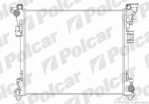 Polcar 242208-1 - Radiators, Motora dzesēšanas sistēma www.autospares.lv