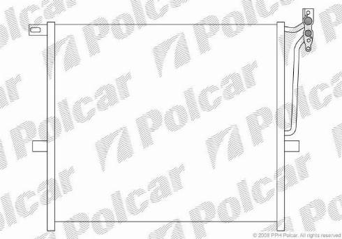 Polcar 2055K8C1 - Kondensators, Gaisa kond. sistēma www.autospares.lv