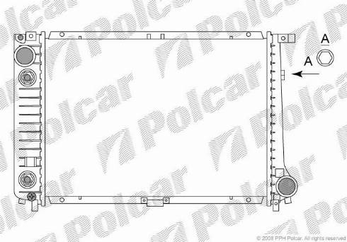 Polcar 200508-9 - Radiators, Motora dzesēšanas sistēma www.autospares.lv