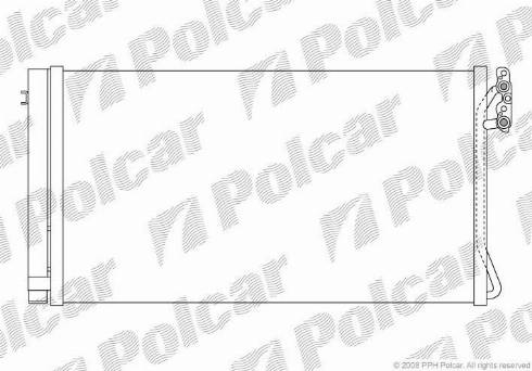 Polcar 2001K8C2 - Kondensators, Gaisa kond. sistēma www.autospares.lv