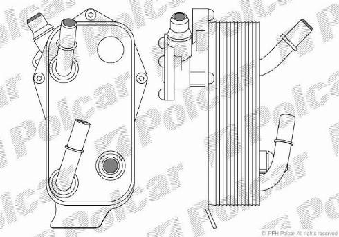 Polcar 2001L81X - Eļļas radiators, Automātiskā pārnesumkārba www.autospares.lv