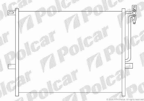 Polcar 2008K8C1 - Kondensators, Gaisa kond. sistēma www.autospares.lv