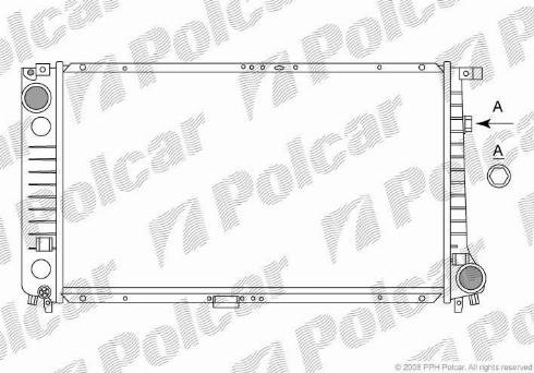 Polcar 200708-6 - Radiators, Motora dzesēšanas sistēma www.autospares.lv