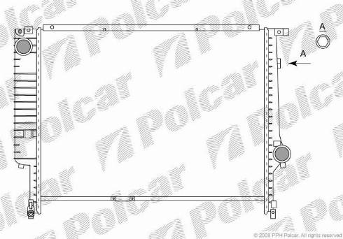 Polcar 200708-3 - Radiators, Motora dzesēšanas sistēma www.autospares.lv