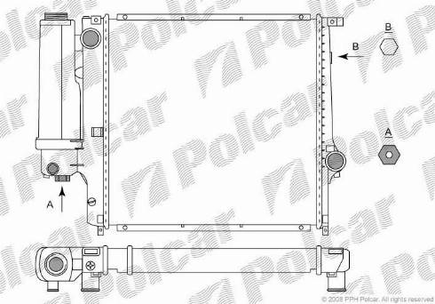 Polcar 200708-2 - Radiators, Motora dzesēšanas sistēma www.autospares.lv