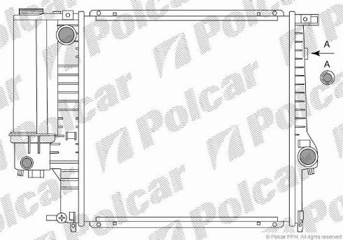 Polcar 200708A2 - Radiators, Motora dzesēšanas sistēma www.autospares.lv