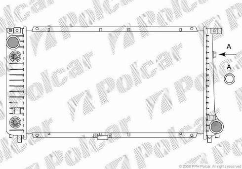 Polcar 201508-4 - Radiators, Motora dzesēšanas sistēma www.autospares.lv