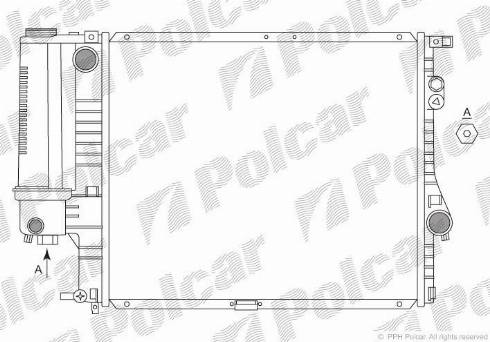 Polcar 201608-3 - Radiators, Motora dzesēšanas sistēma www.autospares.lv