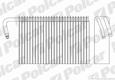 Polcar 2016P8-2 - Iztvaikotājs, Gaisa kondicionēšanas sistēma www.autospares.lv