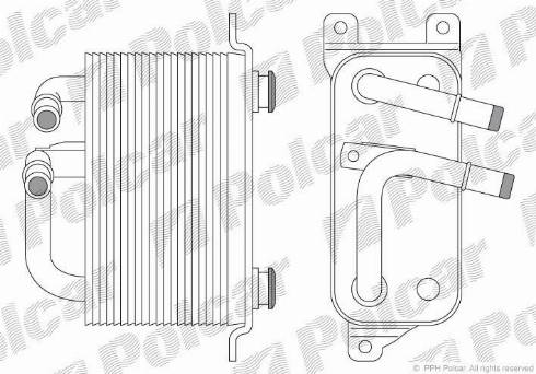 Polcar 2017L88X - Eļļas radiators, Motoreļļa www.autospares.lv