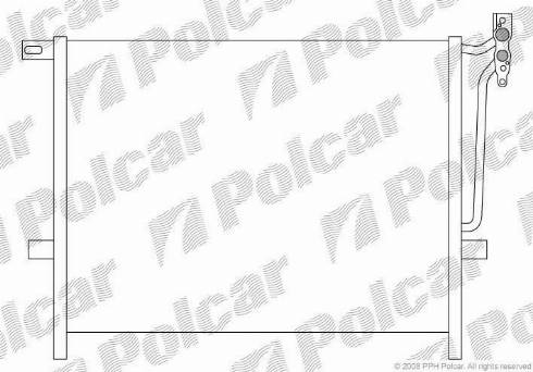 Polcar 2034K81X - Kondensators, Gaisa kond. sistēma www.autospares.lv