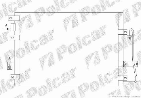 Polcar 2800K8C1 - Kondensators, Gaisa kond. sistēma www.autospares.lv