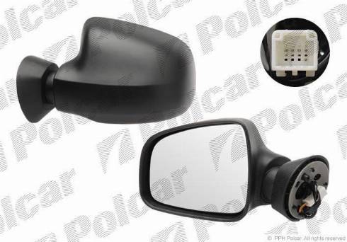 Polcar 2801513M - Ārējais atpakaļskata spogulis www.autospares.lv