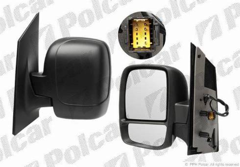 Polcar 2396527M - Ārējais atpakaļskata spogulis www.autospares.lv