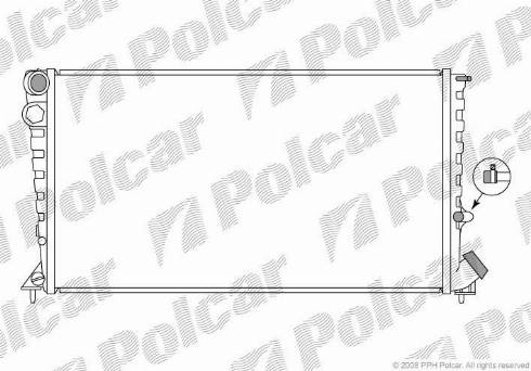 Polcar 235008-6 - Radiators, Motora dzesēšanas sistēma www.autospares.lv