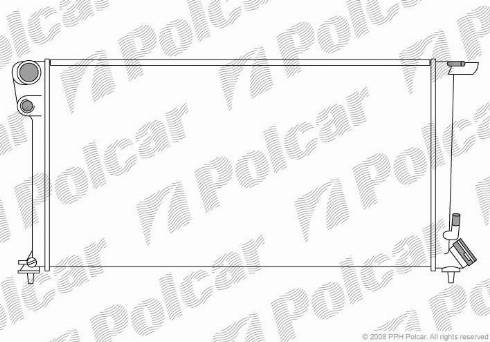 Polcar 2350088X - Radiators, Motora dzesēšanas sistēma www.autospares.lv