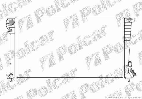 Polcar 235008-8 - Radiators, Motora dzesēšanas sistēma www.autospares.lv