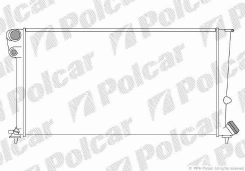 Polcar 2350083X - Radiators, Motora dzesēšanas sistēma www.autospares.lv