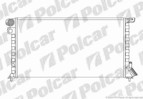 Polcar 235008-A - Radiators, Motora dzesēšanas sistēma www.autospares.lv