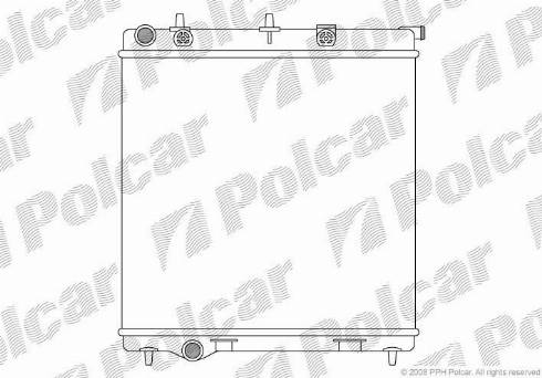 Polcar 2315085X - Radiators, Motora dzesēšanas sistēma www.autospares.lv