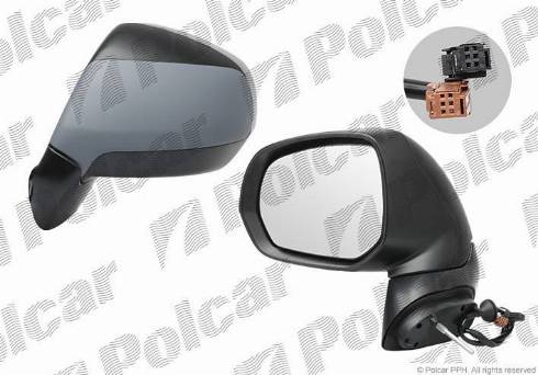 Polcar 2317514M - Ārējais atpakaļskata spogulis www.autospares.lv