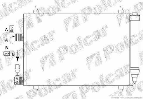 Polcar 2334K81X - Kondensators, Gaisa kond. sistēma www.autospares.lv