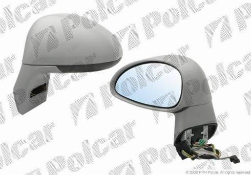 Polcar 2329516M - Ārējais atpakaļskata spogulis www.autospares.lv