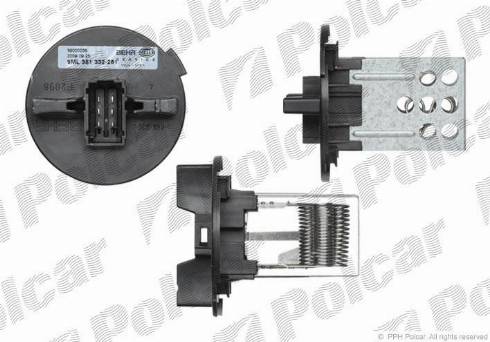 Polcar 2329KST1X - Rezistors, Salona ventilators www.autospares.lv