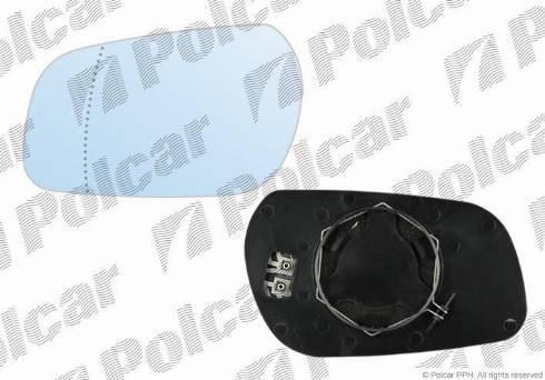 Polcar 2326546M - Spoguļstikls, Ārējais atpakaļskata spogulis www.autospares.lv